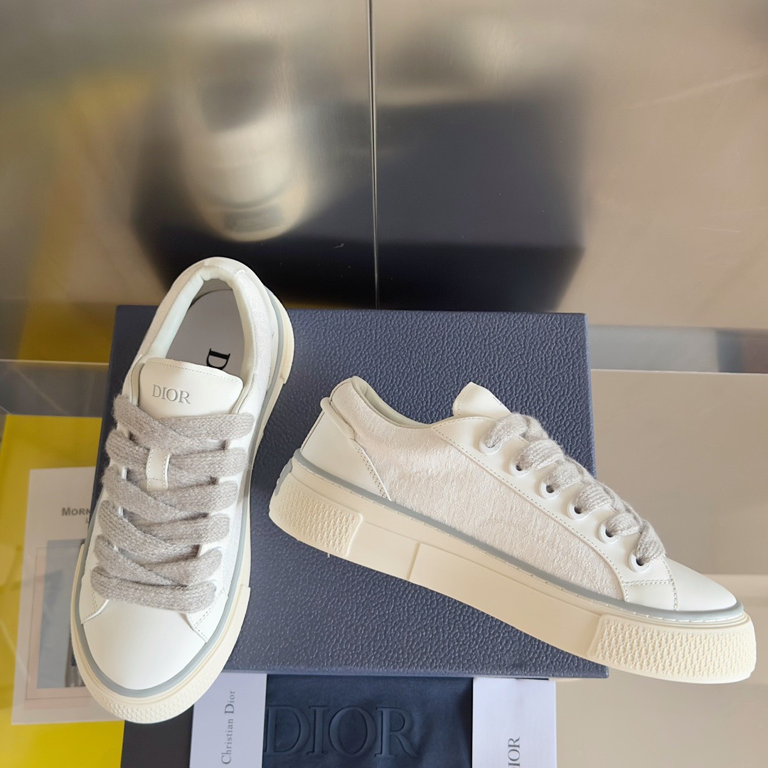 Dior x Denim Tears B33 Low-Top Sneakers White/Grey