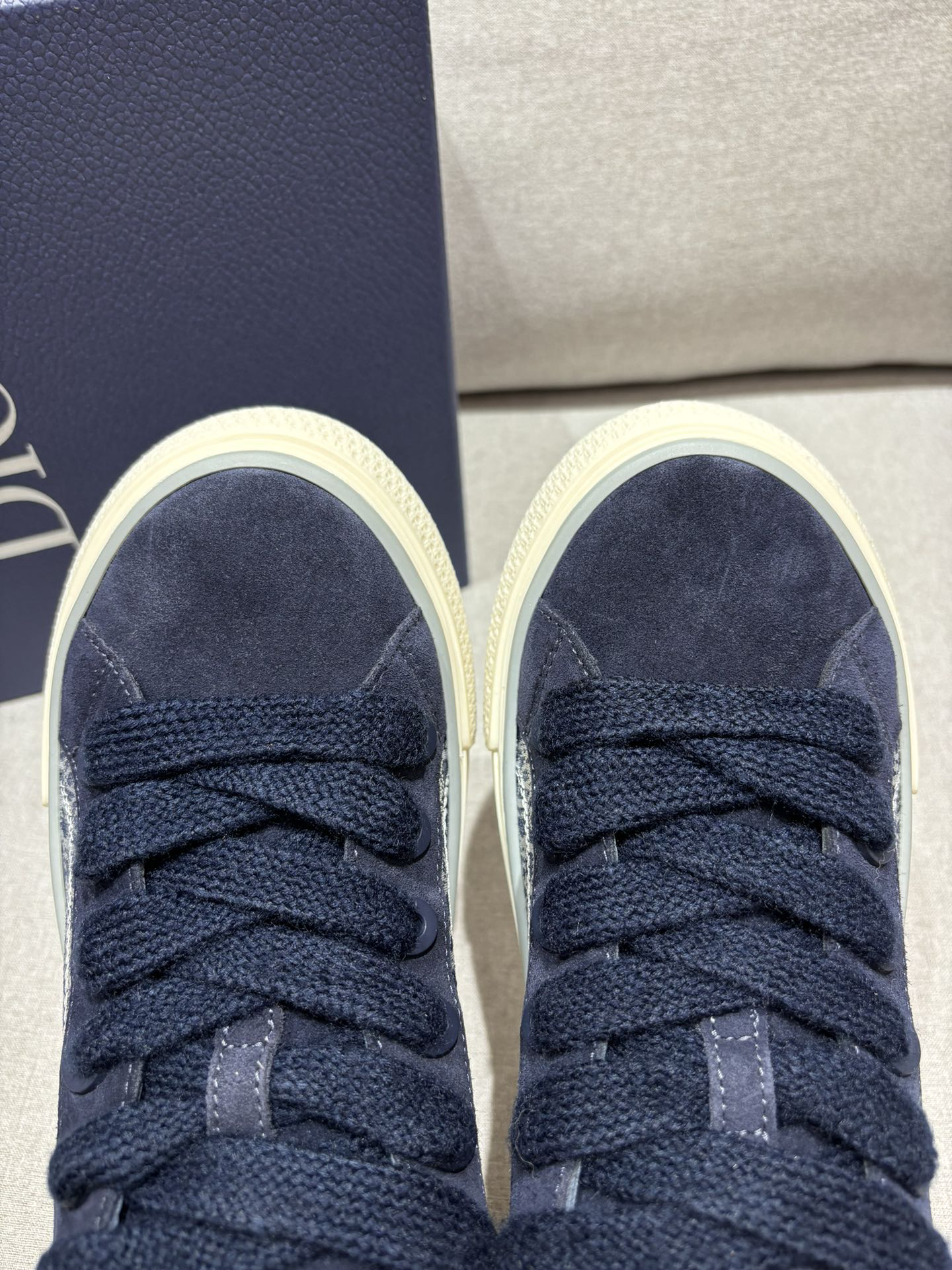 Dior B33 Oblique Low-Top Sneakers Navy