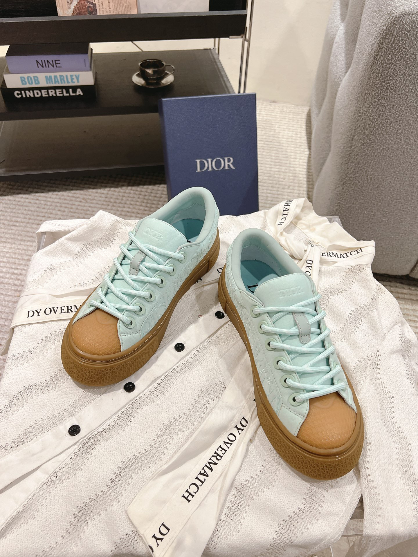 Dior B33 Low-Top Sneakers Mint