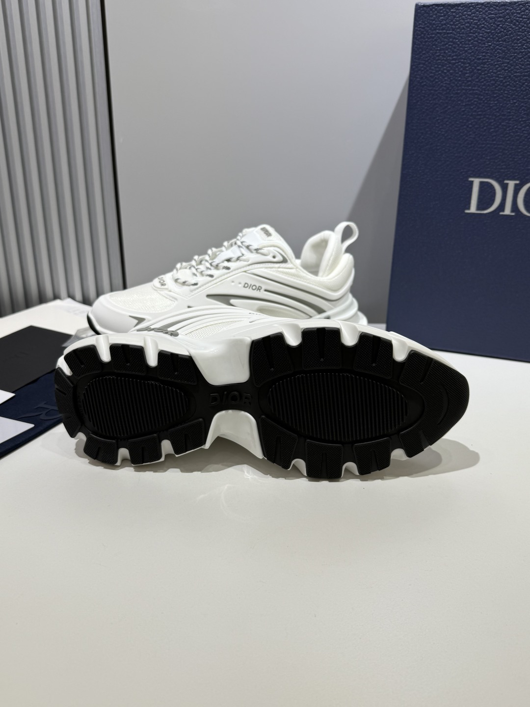 Dior B44 Blade Chunky Sneakers White