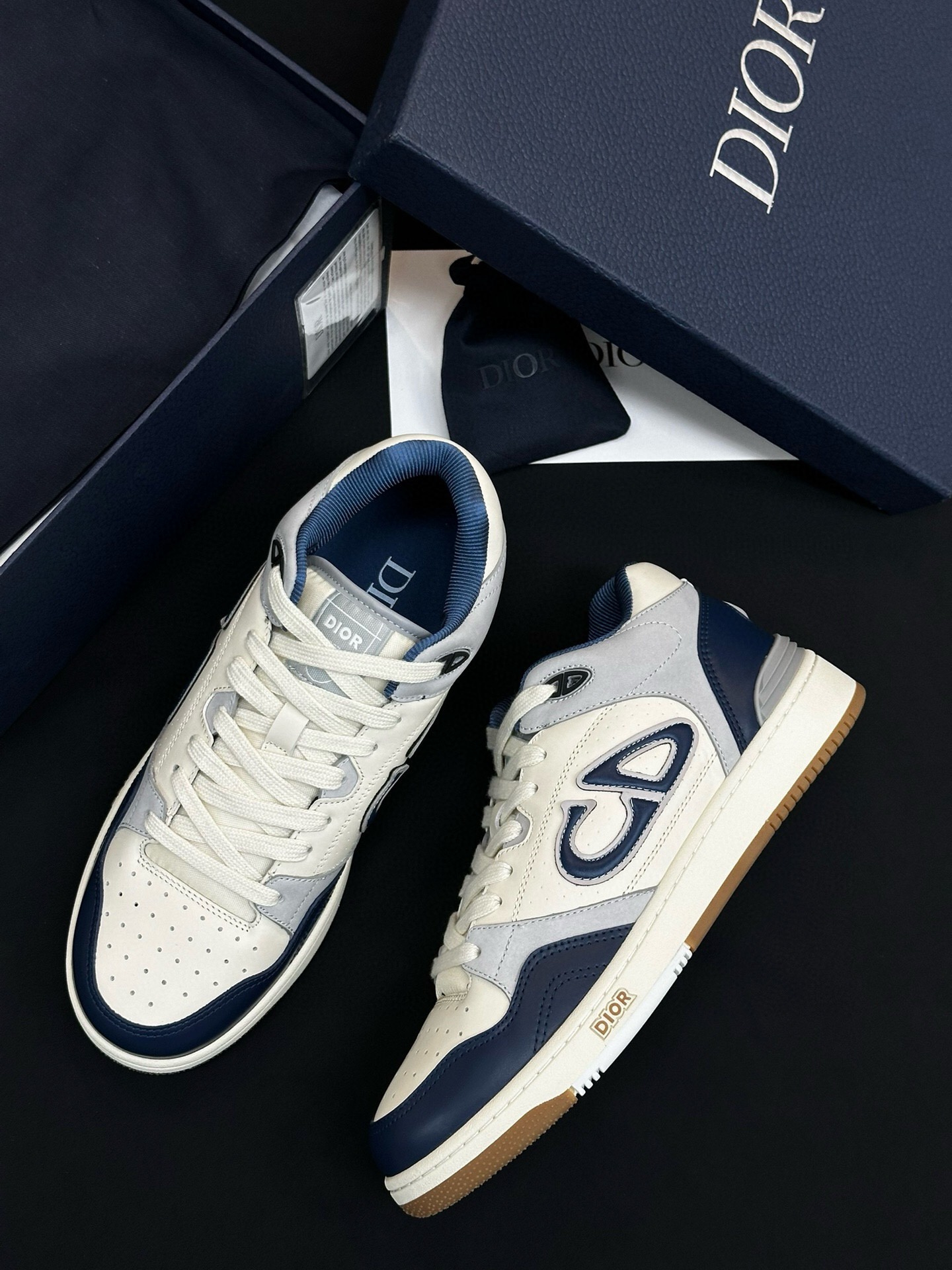 Dior B57 Low-Top Sneakers Navy