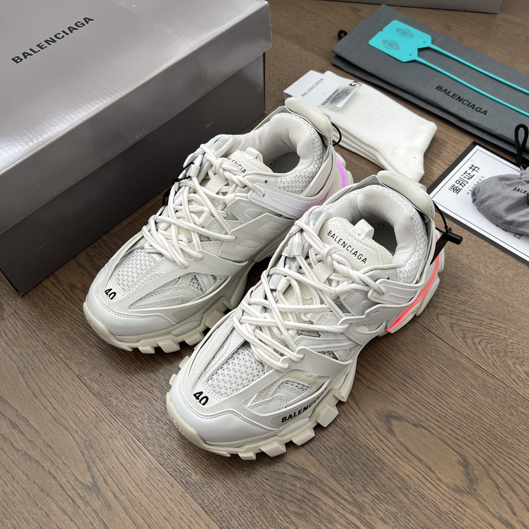 Balenciaga Track Trainer LED Sneakers White