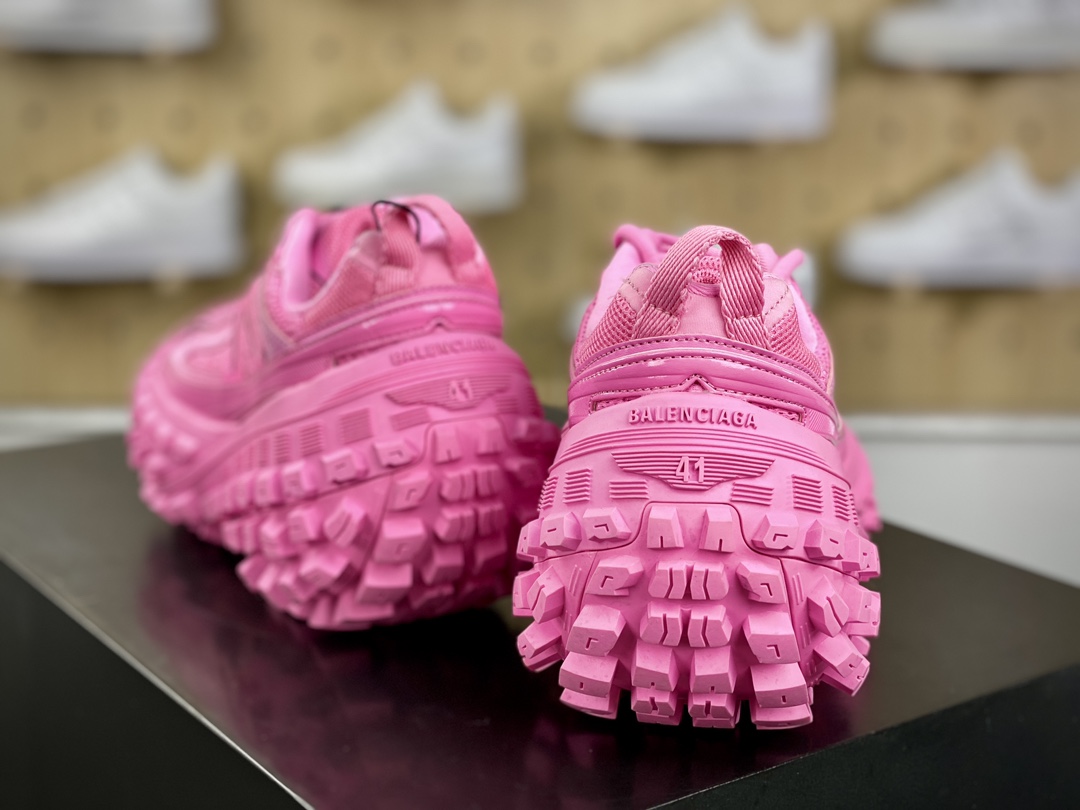 Balenciaga Defender Platform Sneakers Fluorescent Pink