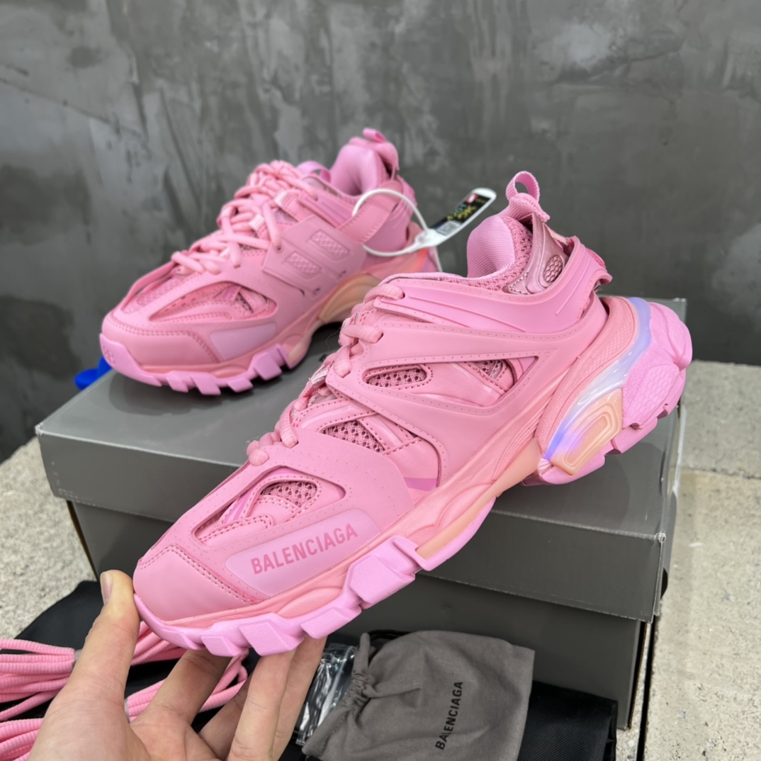 Balenciaga Track LED Trainers Pink