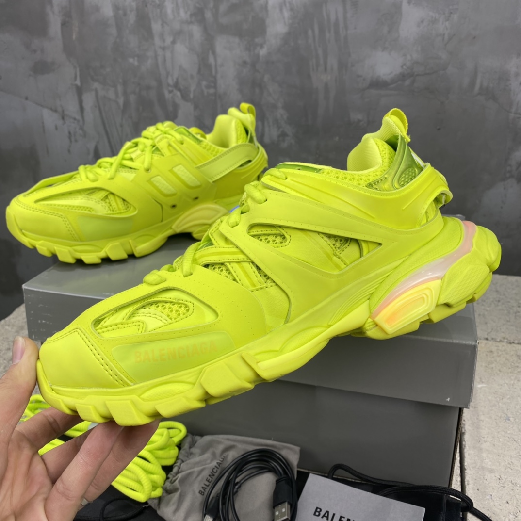 Balenciaga Track LED Sneakers Neon Yellow