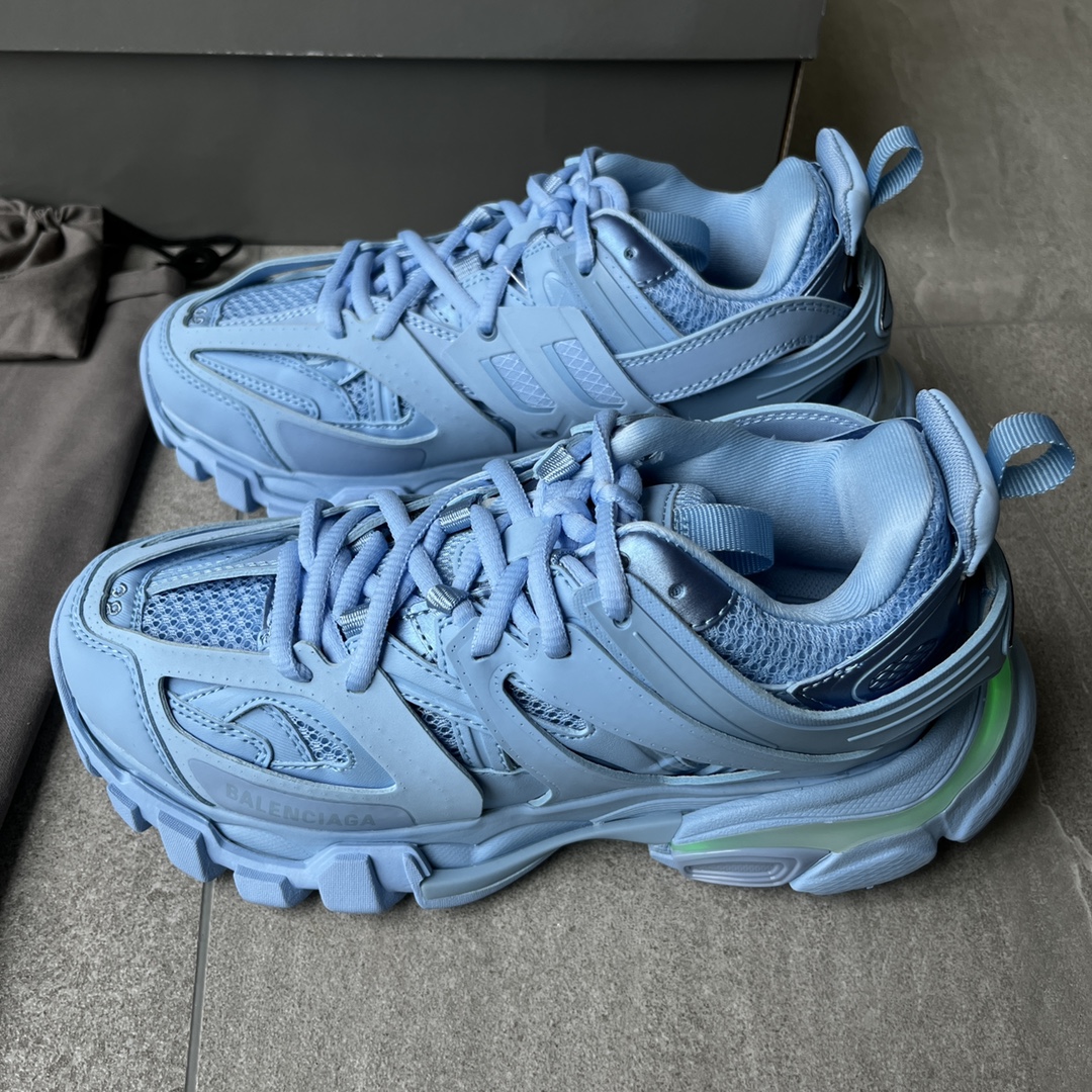 Balenciaga Tra Trainer LED Sneakers Sky Blue