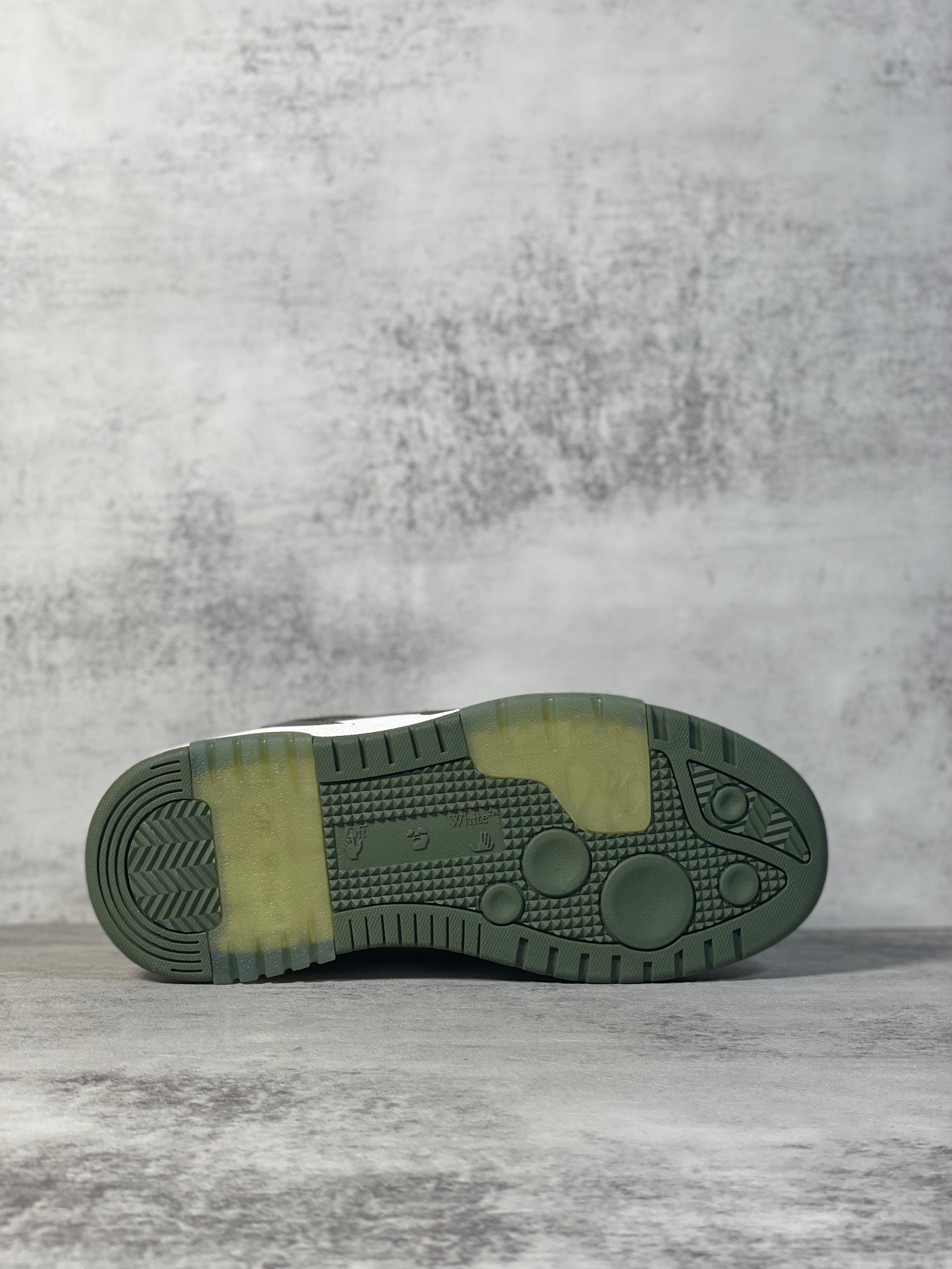 Off-White Out Of Office Low Sneakers Dark Green/White