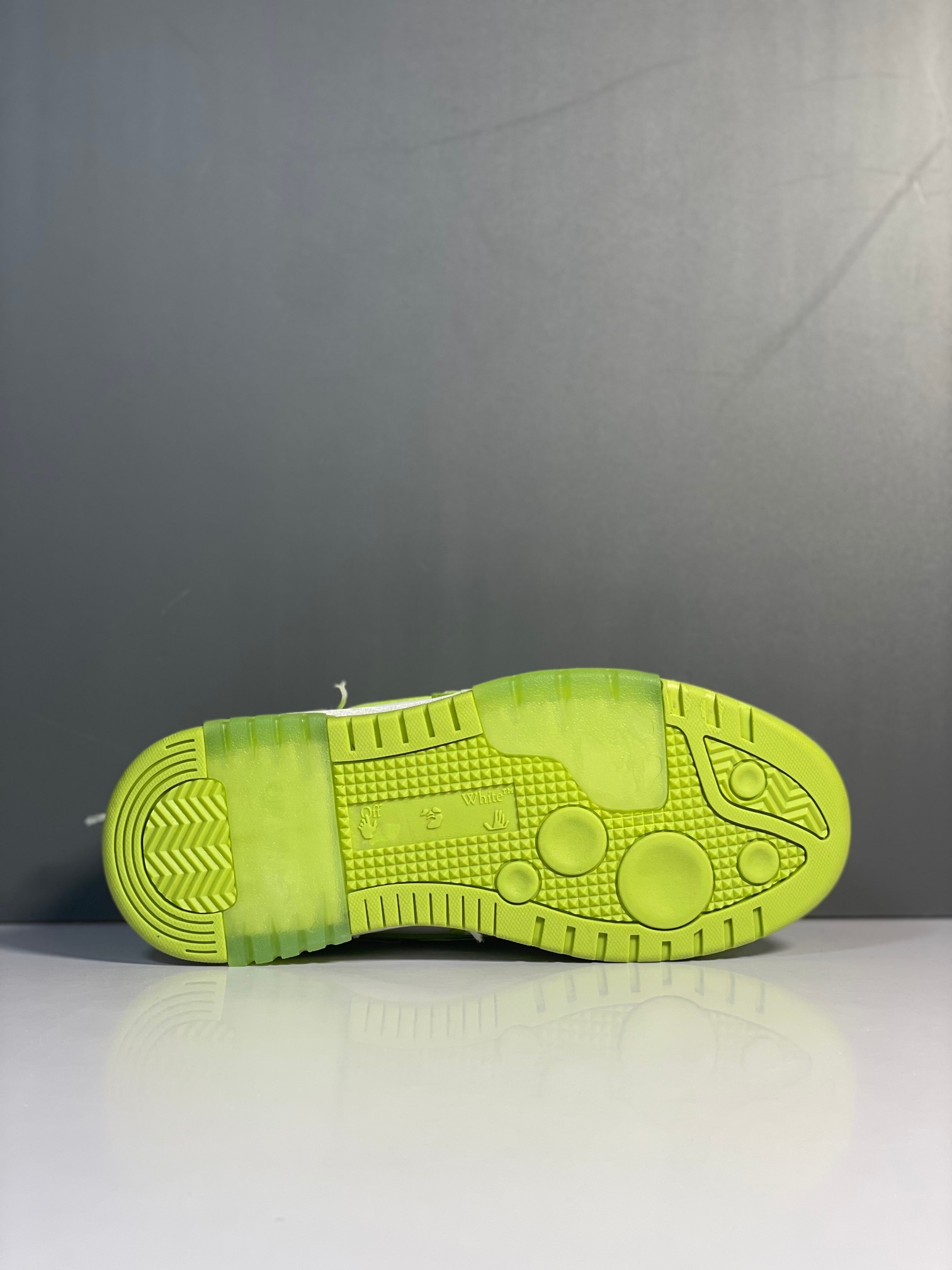 Off-White Out Of Office Low Sneakers Green/White