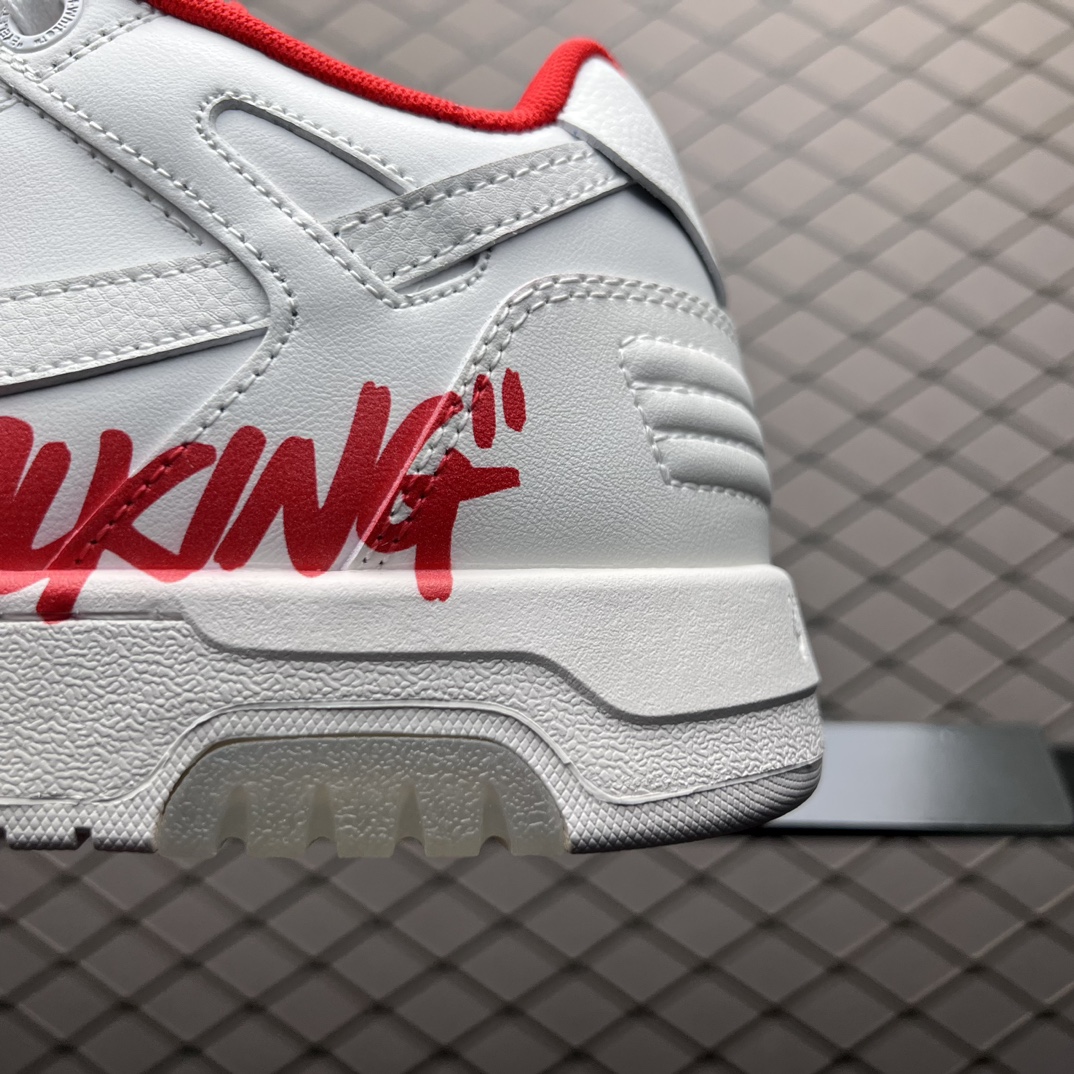 Off-White Out of Office Low Sneakers White Red