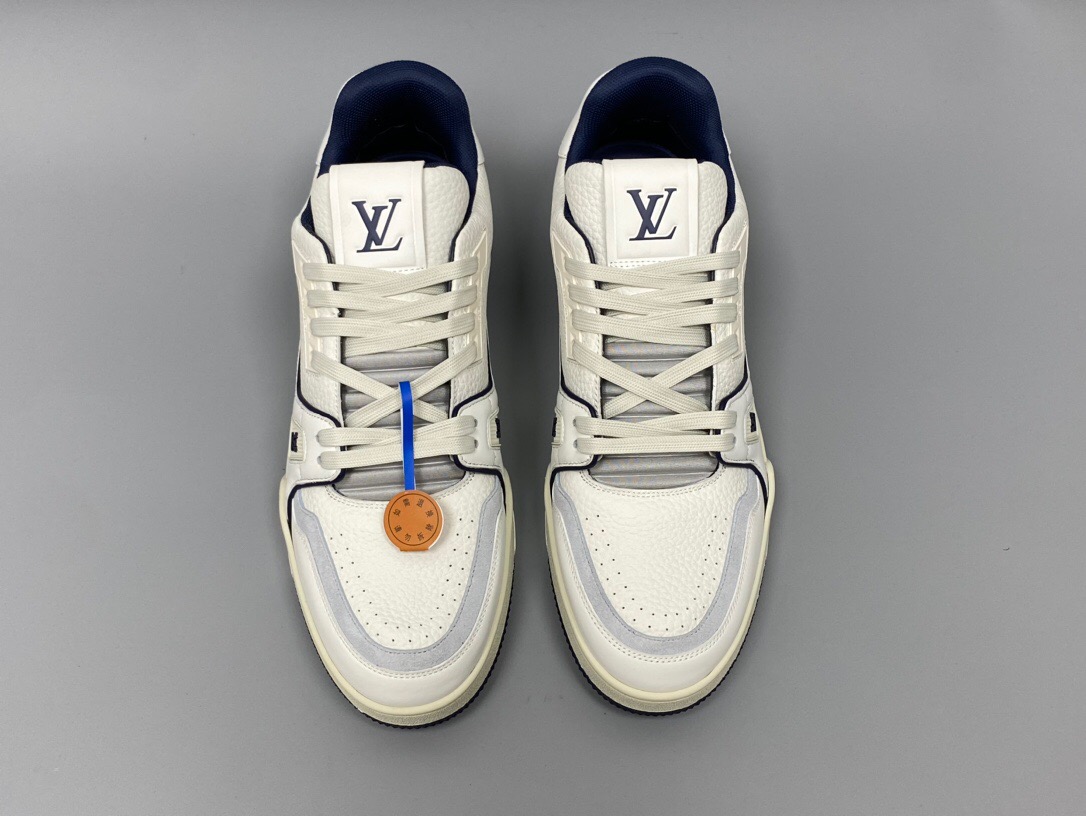Louis Vuitton LV Trainer #54 Sneakers White Blue