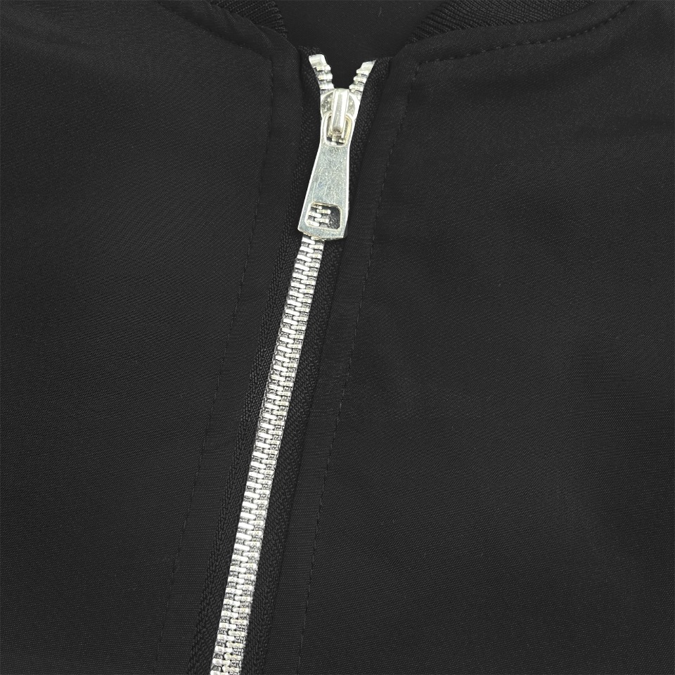Anti Social Social Club Claw Print Puffer Bomber Jacket Black