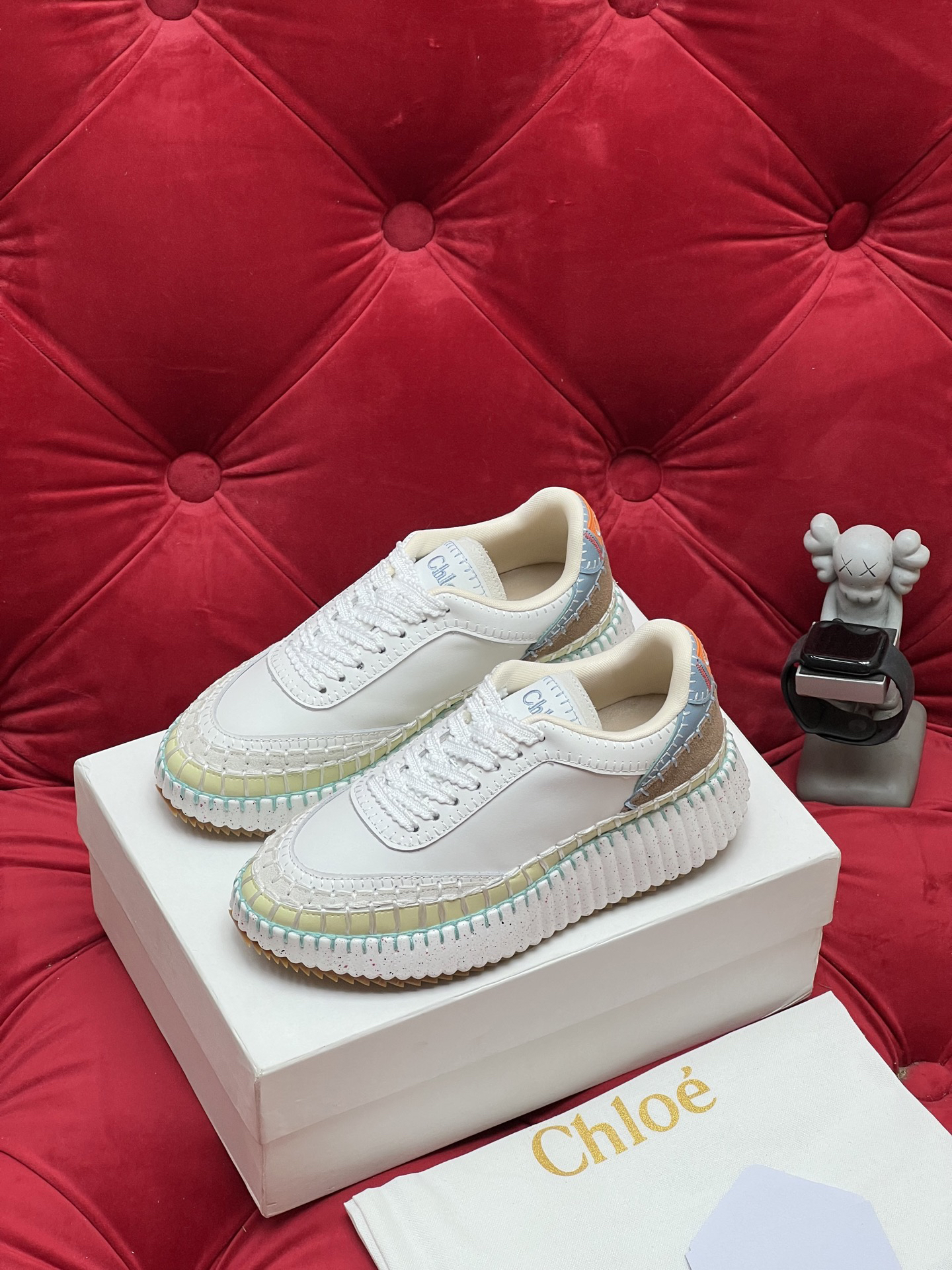 Chloe Platform Casual Sneakers Multicolor