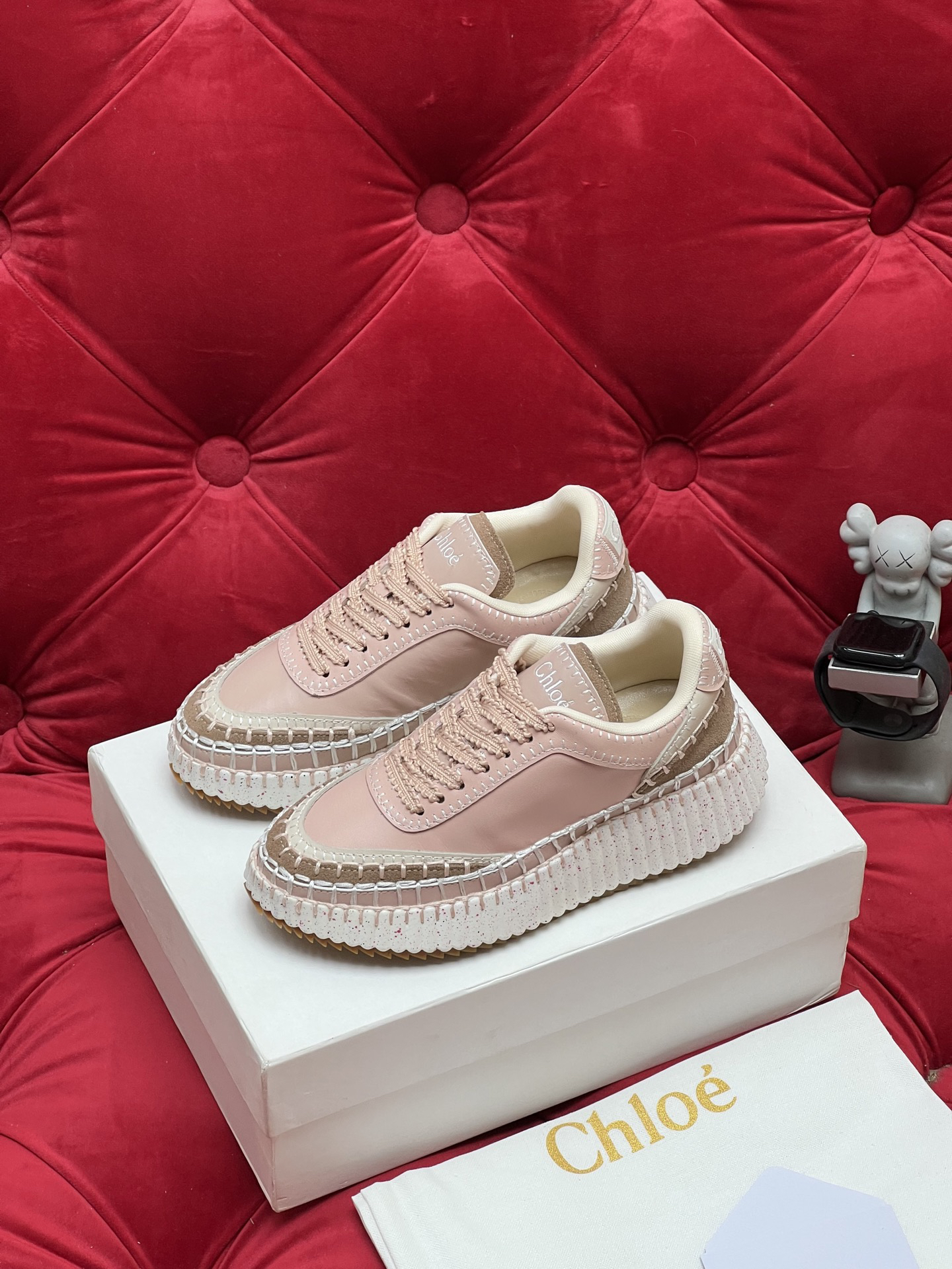 Chloe Platform Sneakers Pink