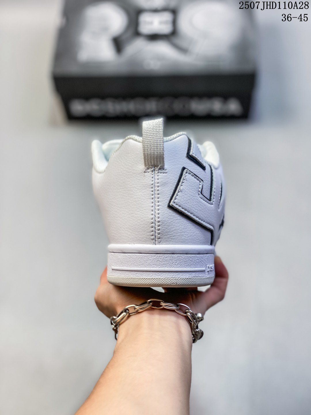 DC Shoes Leather Low-Top Sneaker White