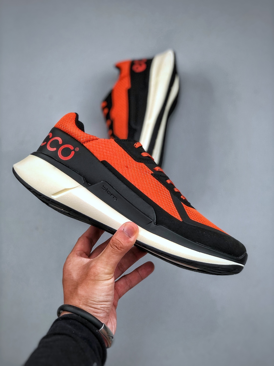 ECCO Breathable Running Sneakers Orange
