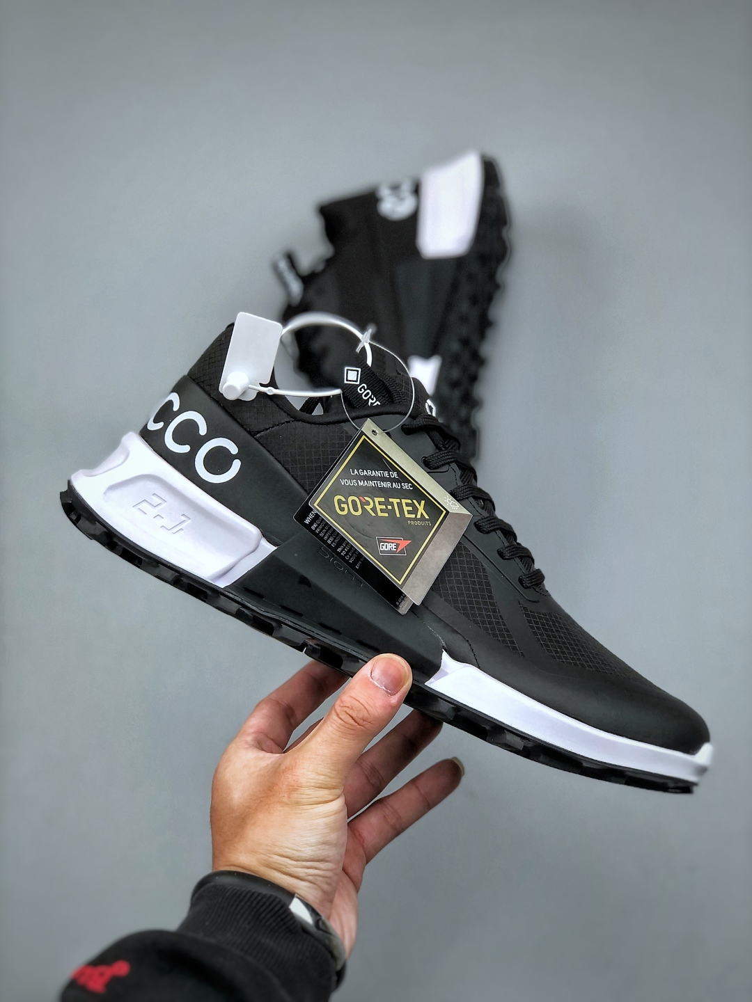 ECCO BIOM C25 Gore-Tex Running Shoes Black/White