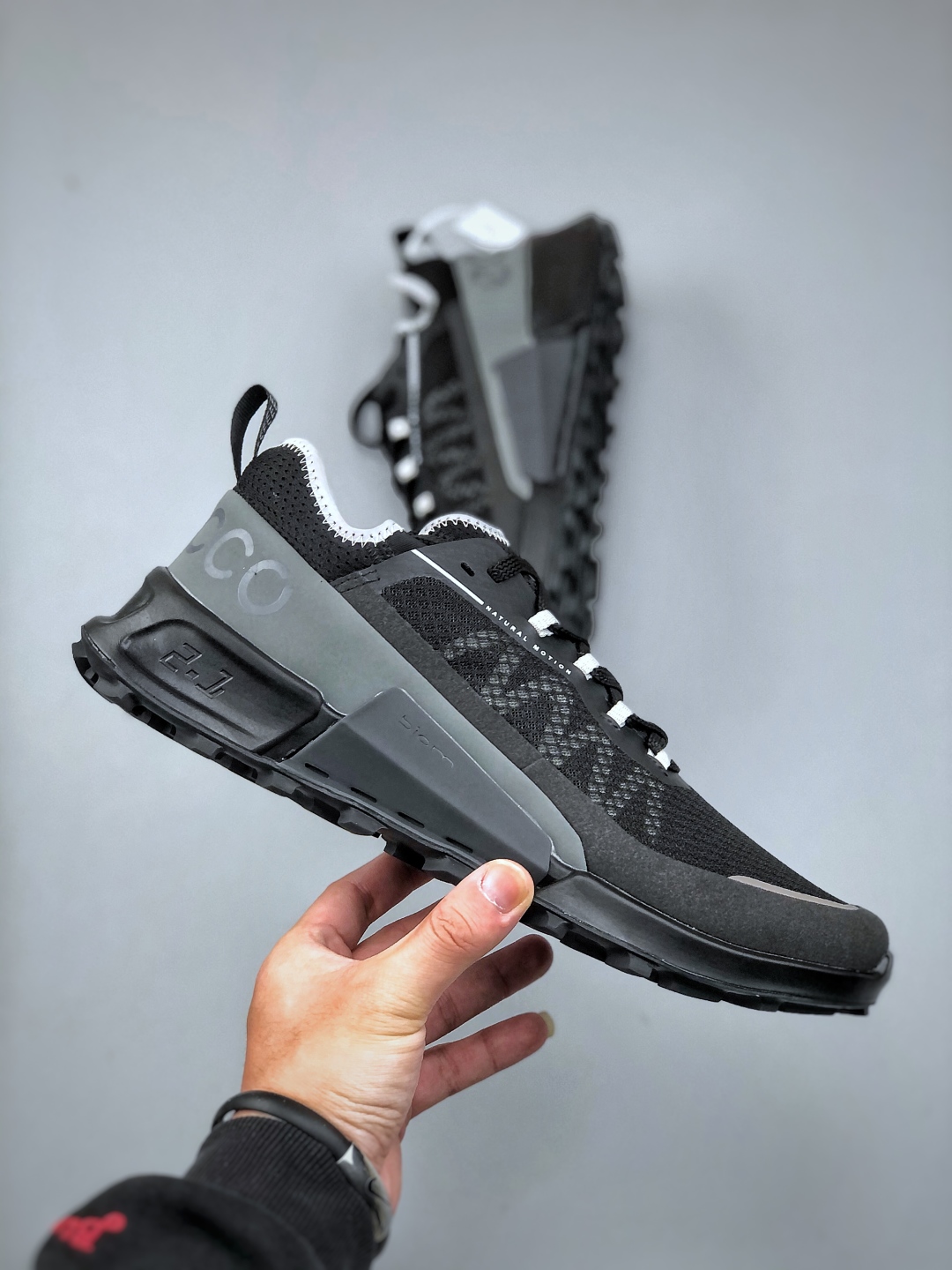 Ecco BIOM C Natural Motion Trainers Black/Grey