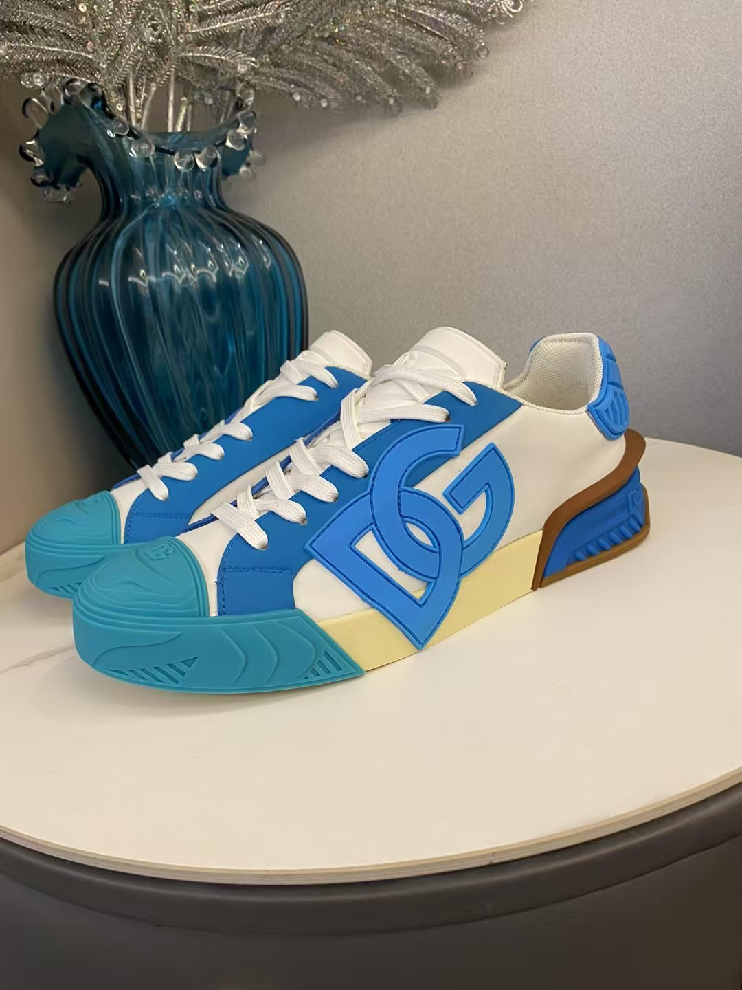 Dolce & Gabbana DG Low-Top Sneakers Blue/White