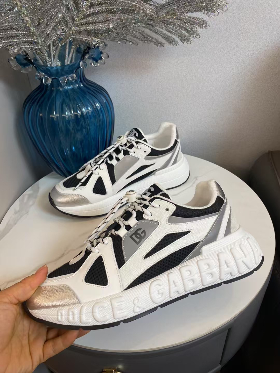Dolce & Gabbana Mesh Sneakers Multi-Color