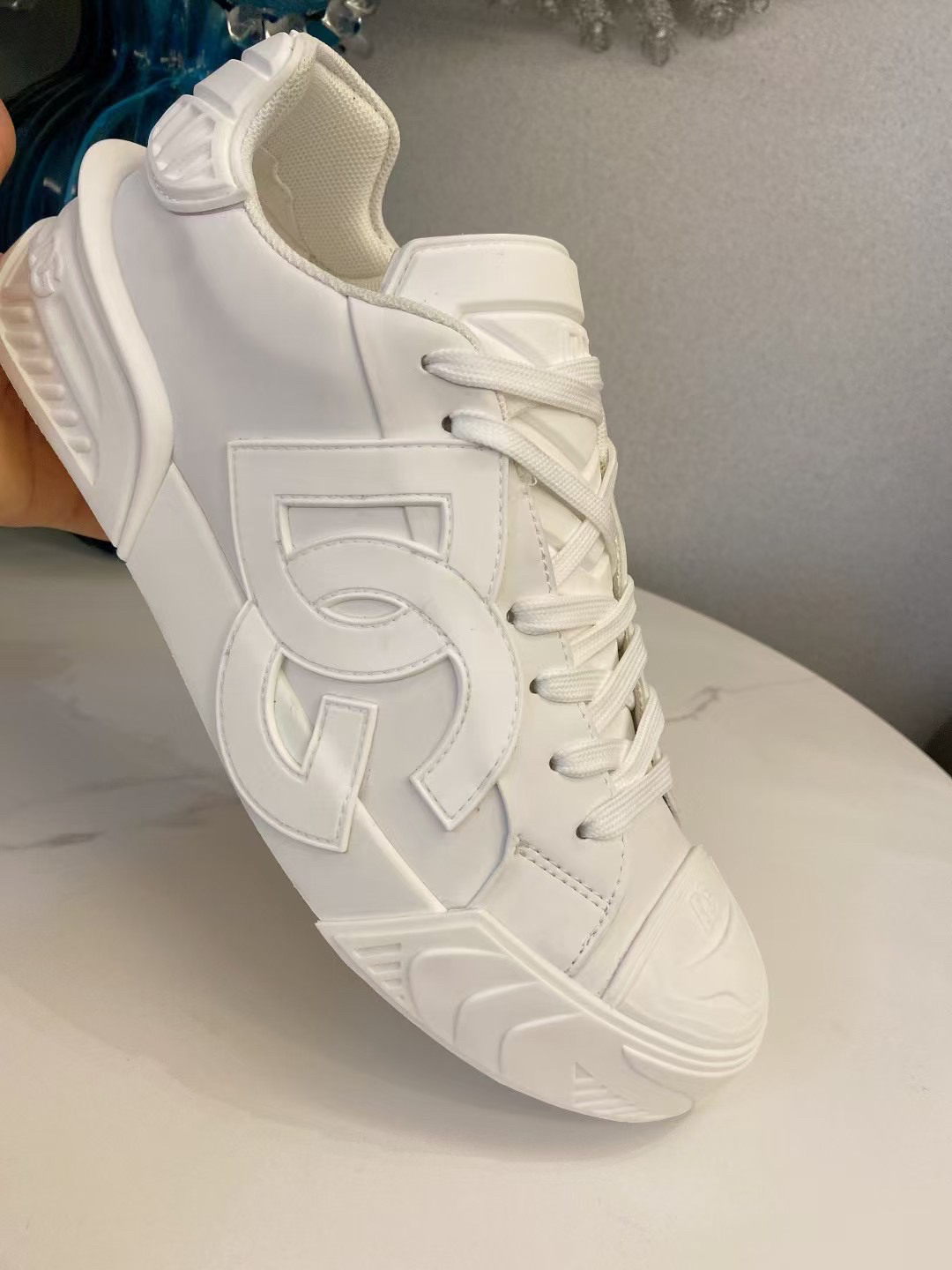 Dolce & Gabbana DG Logo Low-Top Sneakers White