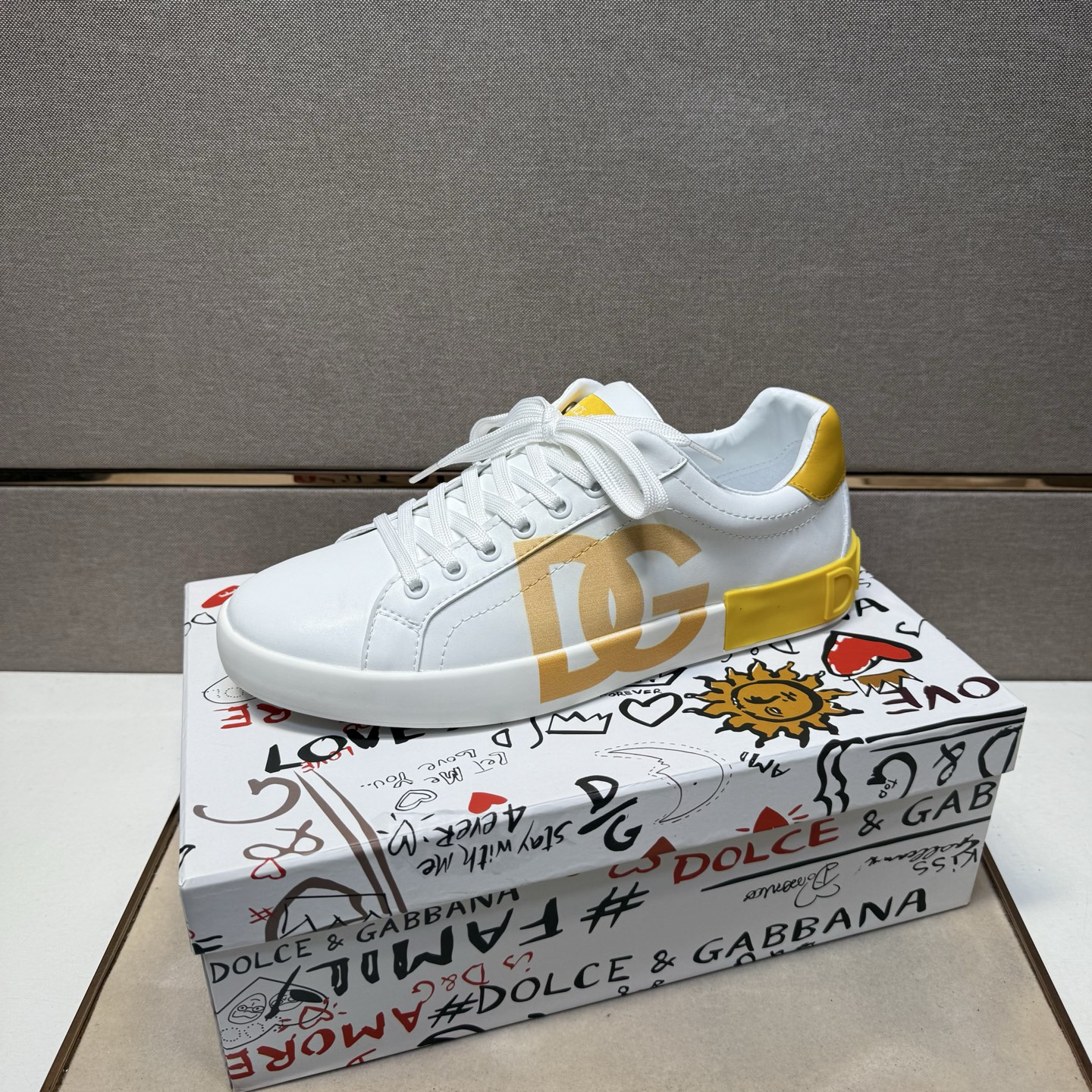 Dolce & Gabbana Casual Sneakers White/Yellow