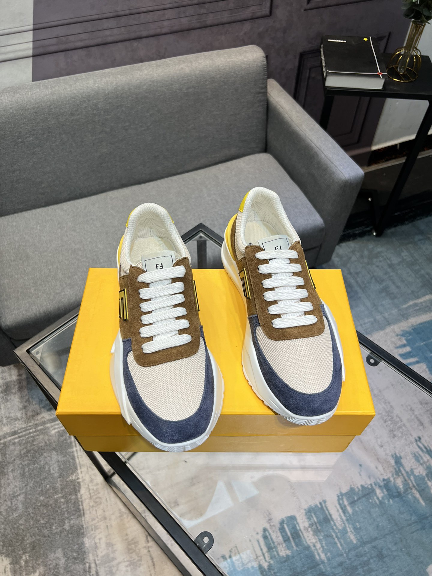 Fendi Chunky Casual Sneakers Multi