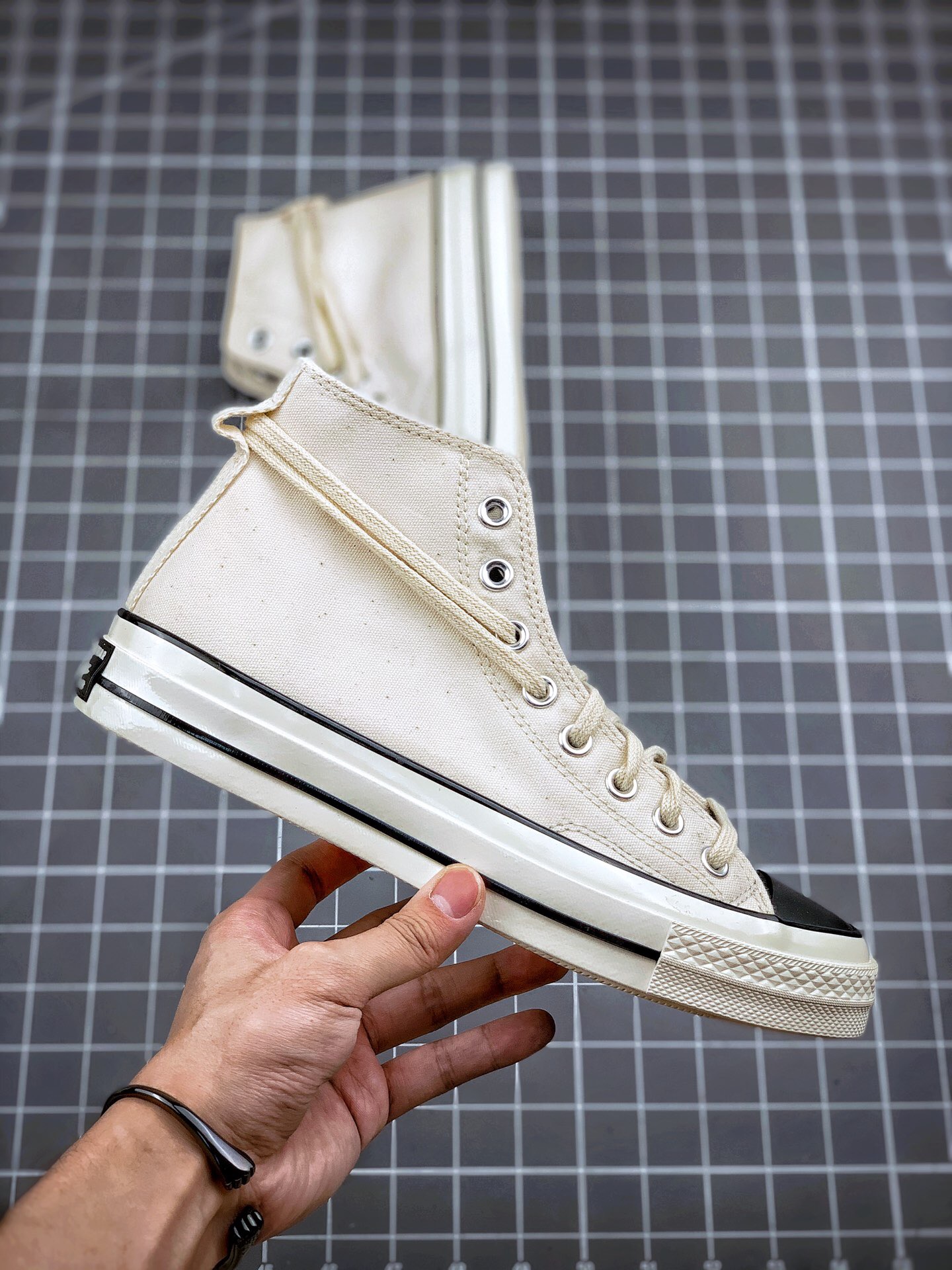 Essentials x Converse Chuck 70 High Black Beige