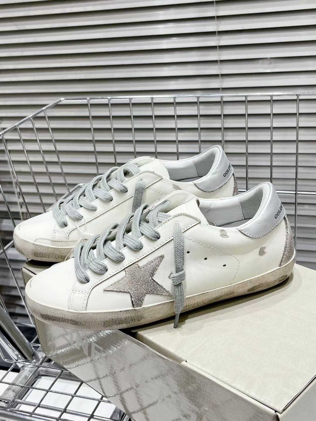 Golden Goose Superstar Sabot Sneakers Silver