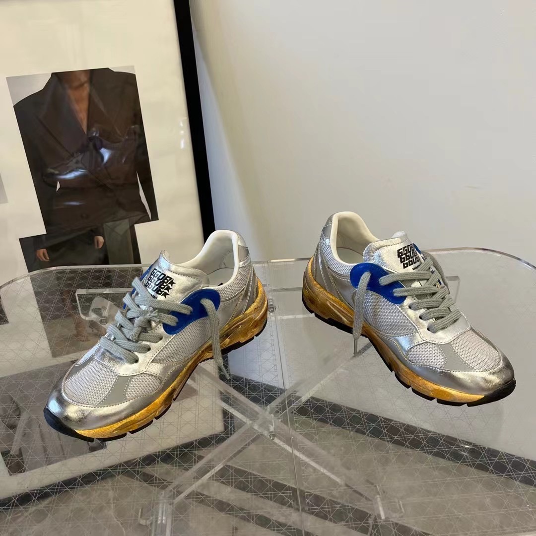 Golden Goose Ball Star Sneaker Silver/Blue