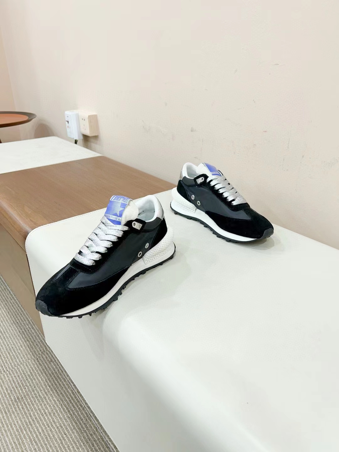 Golden Goose Marathon Running Sneakers Black/Silver