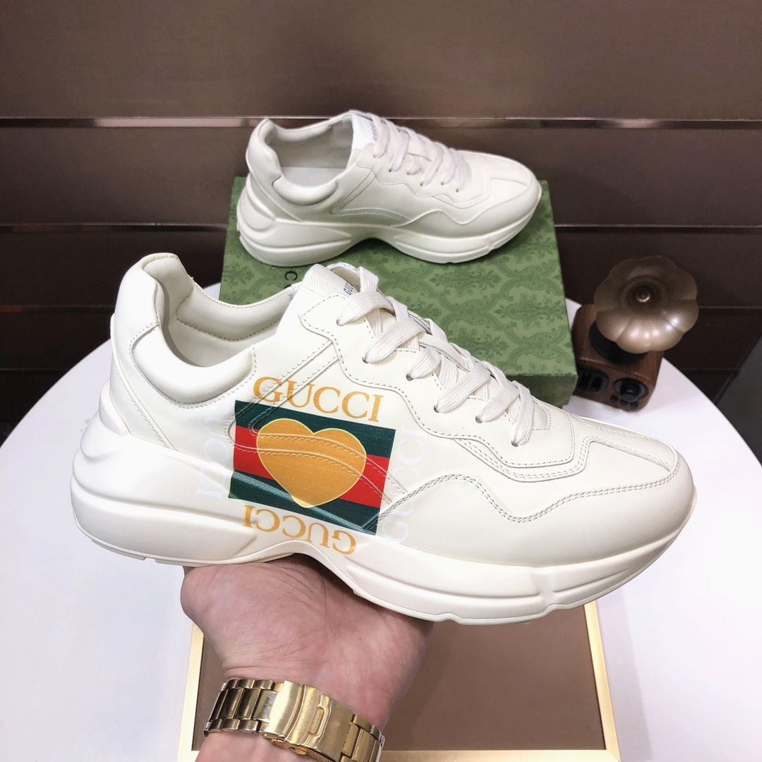 Gucci Heart Logo Dad Sneakers Off-White
