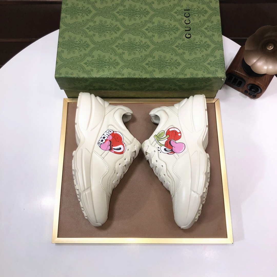 Gucci Rhyton Cherry Sneaker Cream