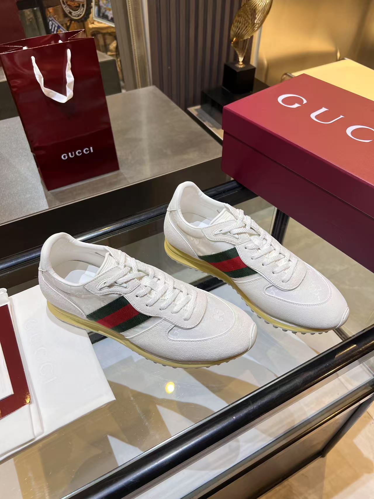 Gucci Re-Motion Platform Sneakers White