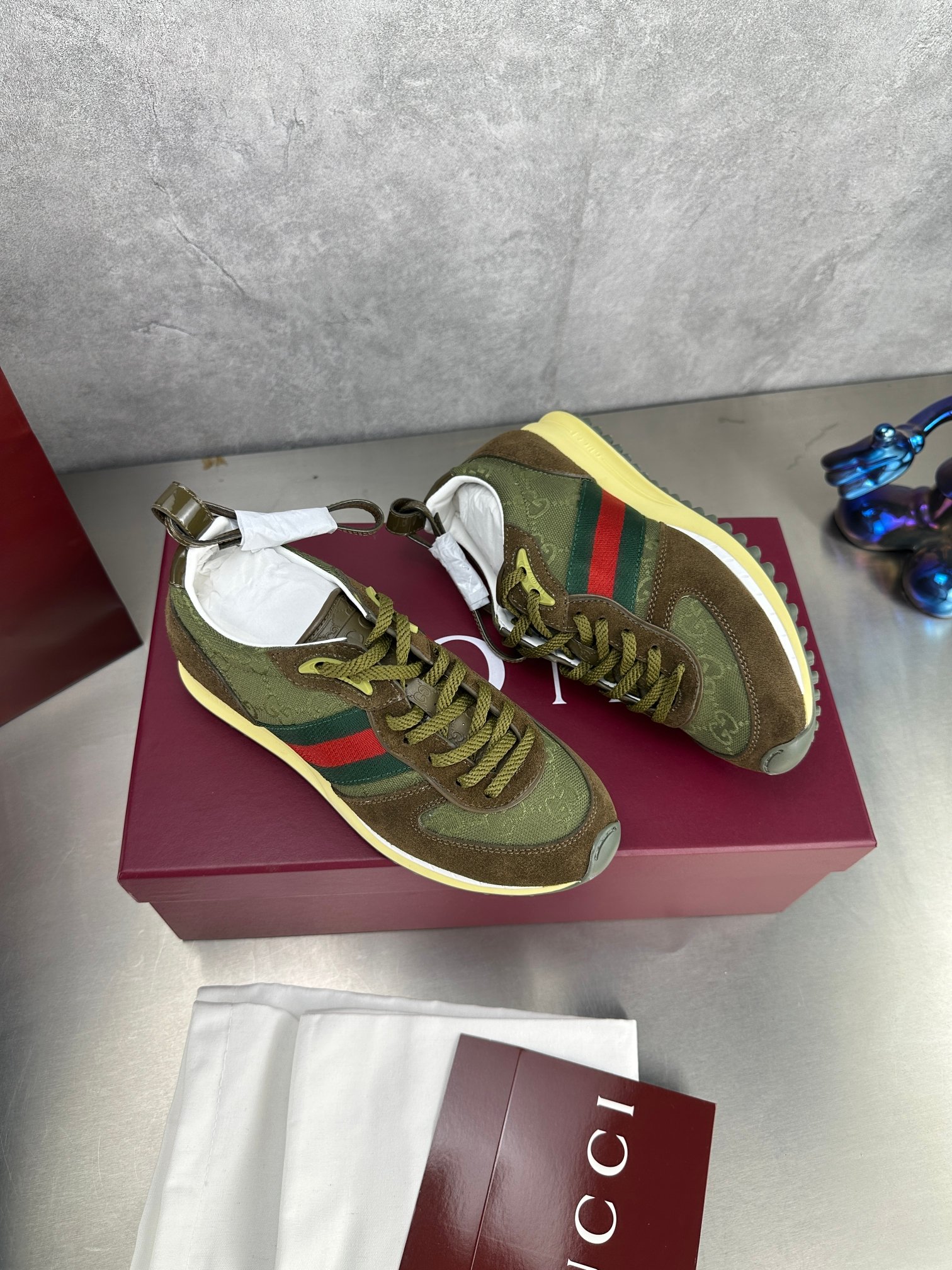 Gucci Re-Motion Platform Sneakers Green