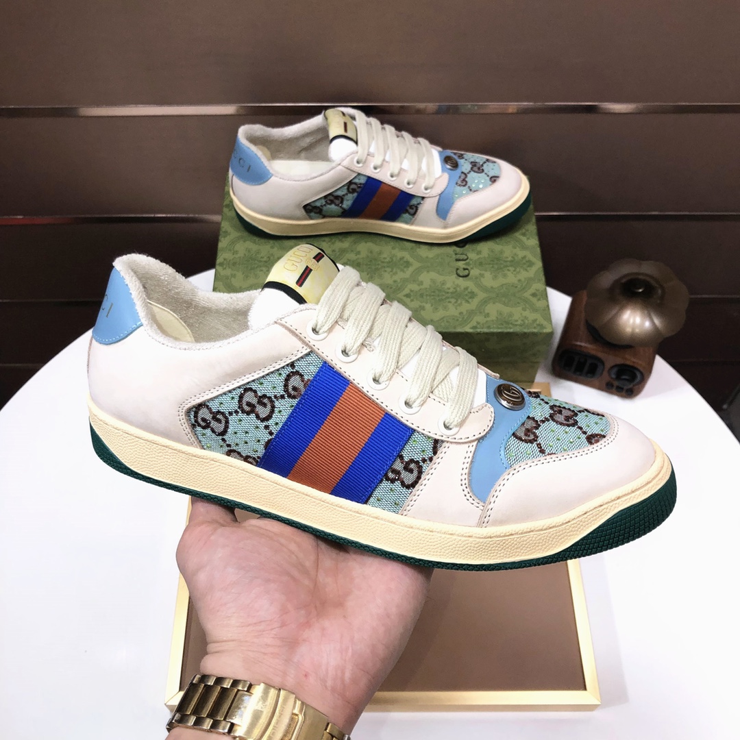Gucci GG Canvas Low-Top Sneakers Multi-Color