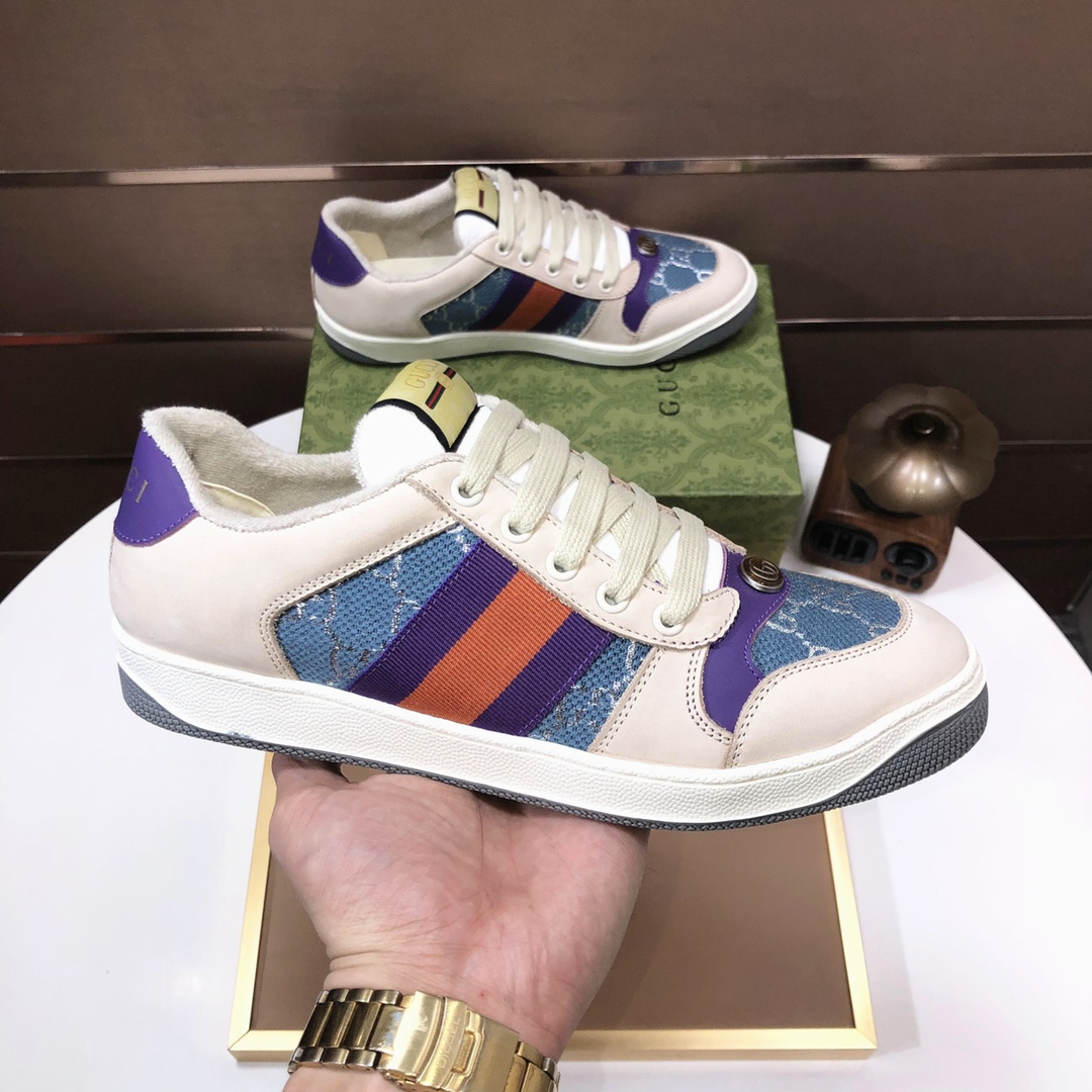 Gucci GG Canvas Low-Top Sneakers Multicolor