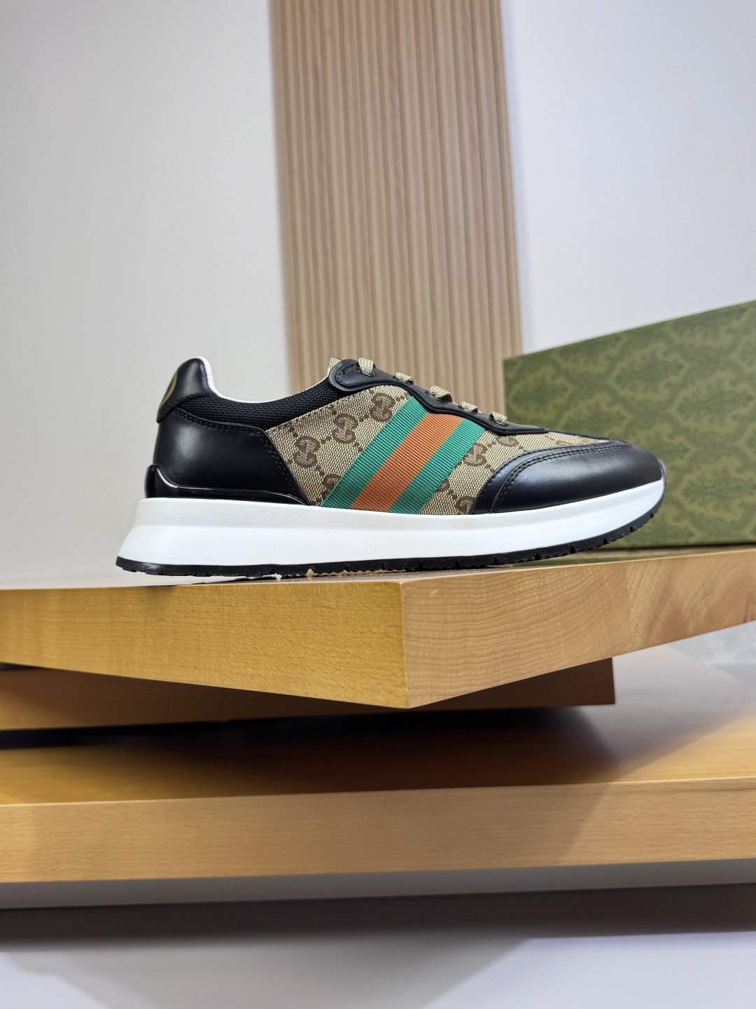 Gucci GG Web Stripe Runner Sneakers Multi