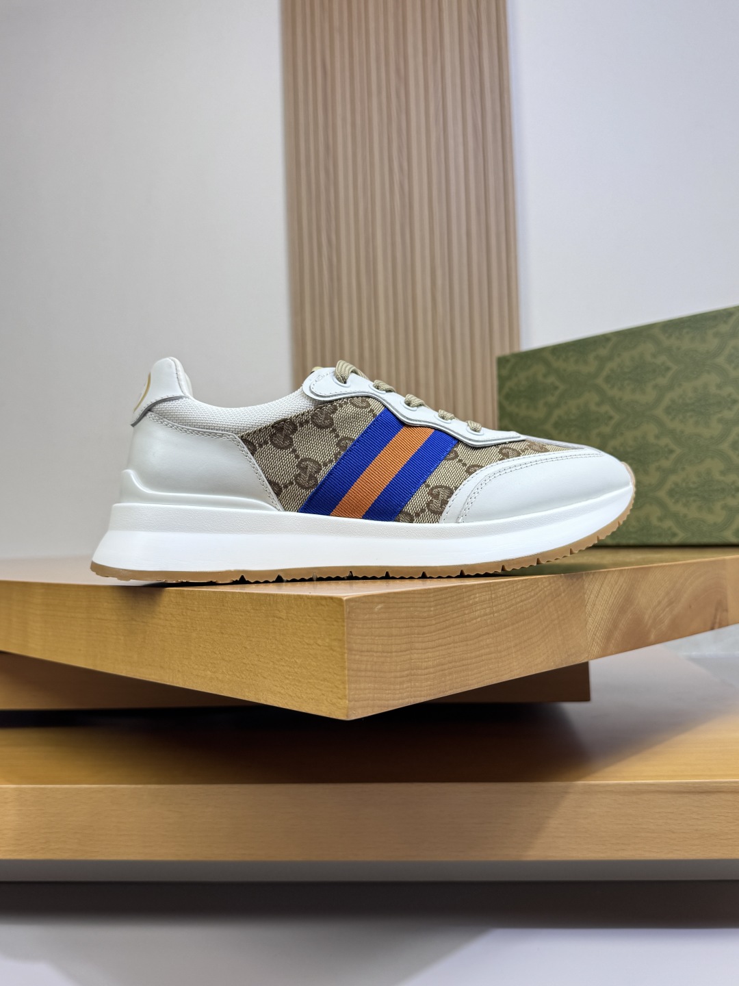 Gucci GG Canvas Runner Sneakers White