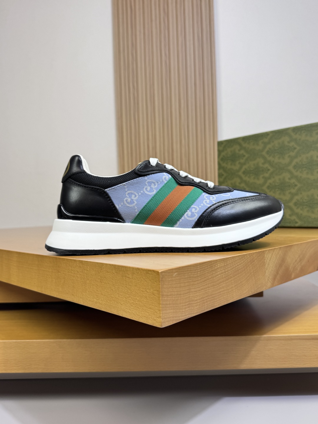 Gucci Web Stripe GG Sneaker Blue