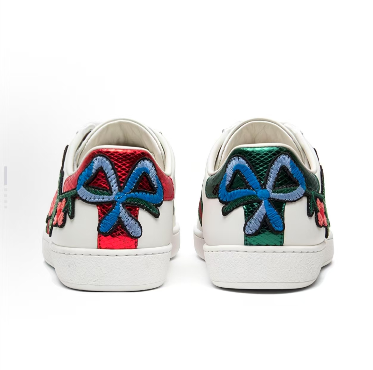 Gucci Ace Embroidered Low-Top Sneakers Multicolor