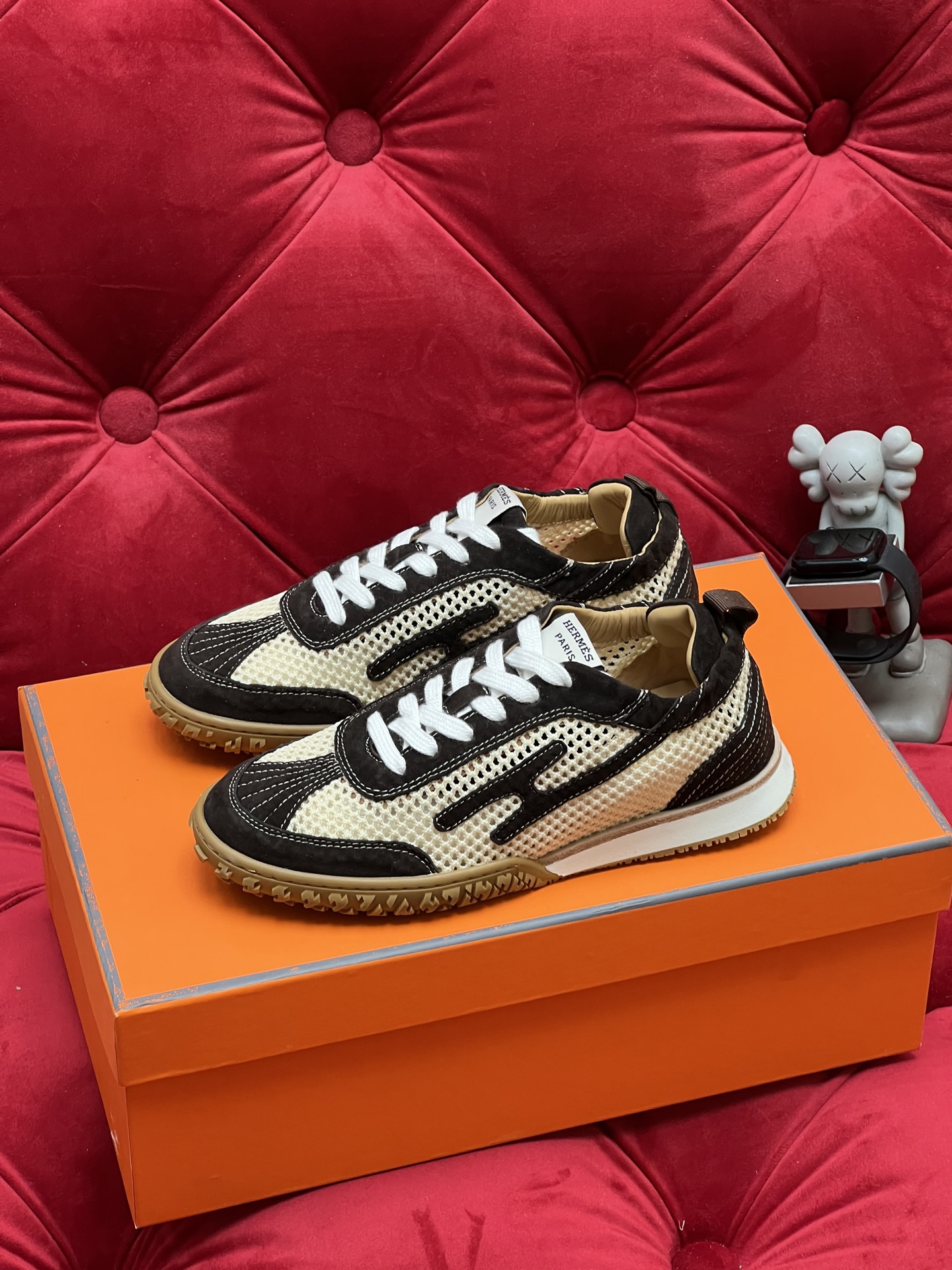 Hermes Jet Suede Sneakers Black