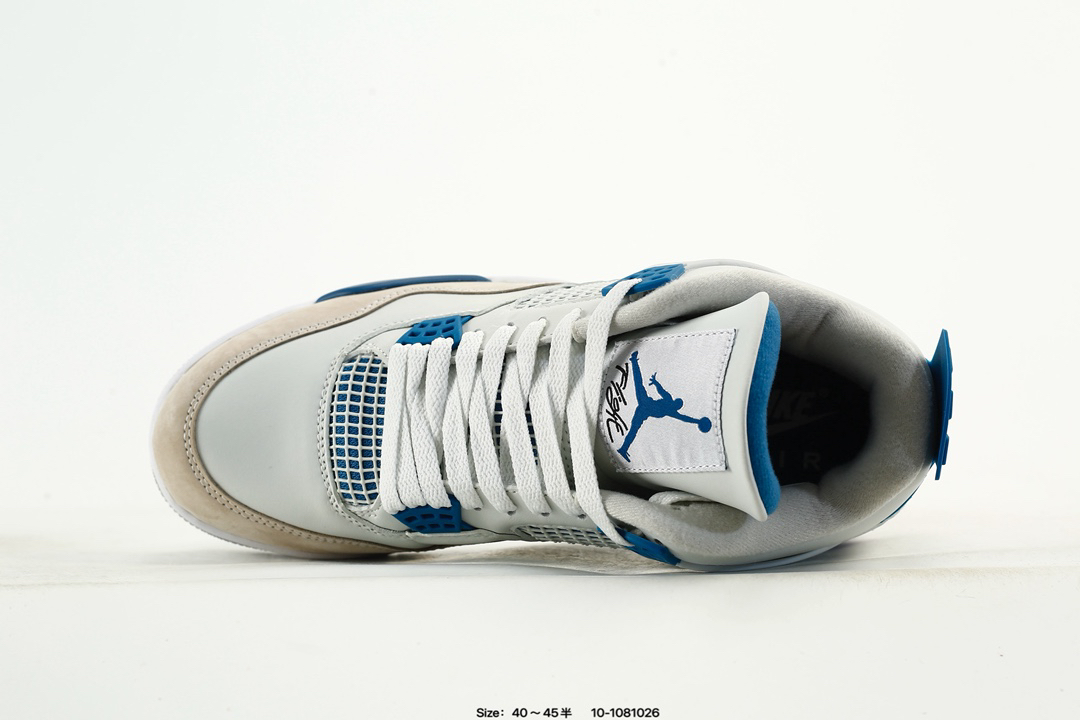 Nike Air Jordan 4 Retro OG Military Blue White Grey Blue