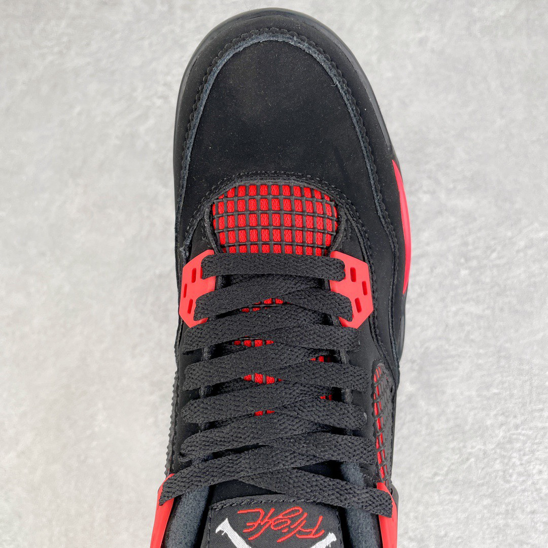 Jordan Air Jordan 4 Retro Suede Sneakers Black/Red
