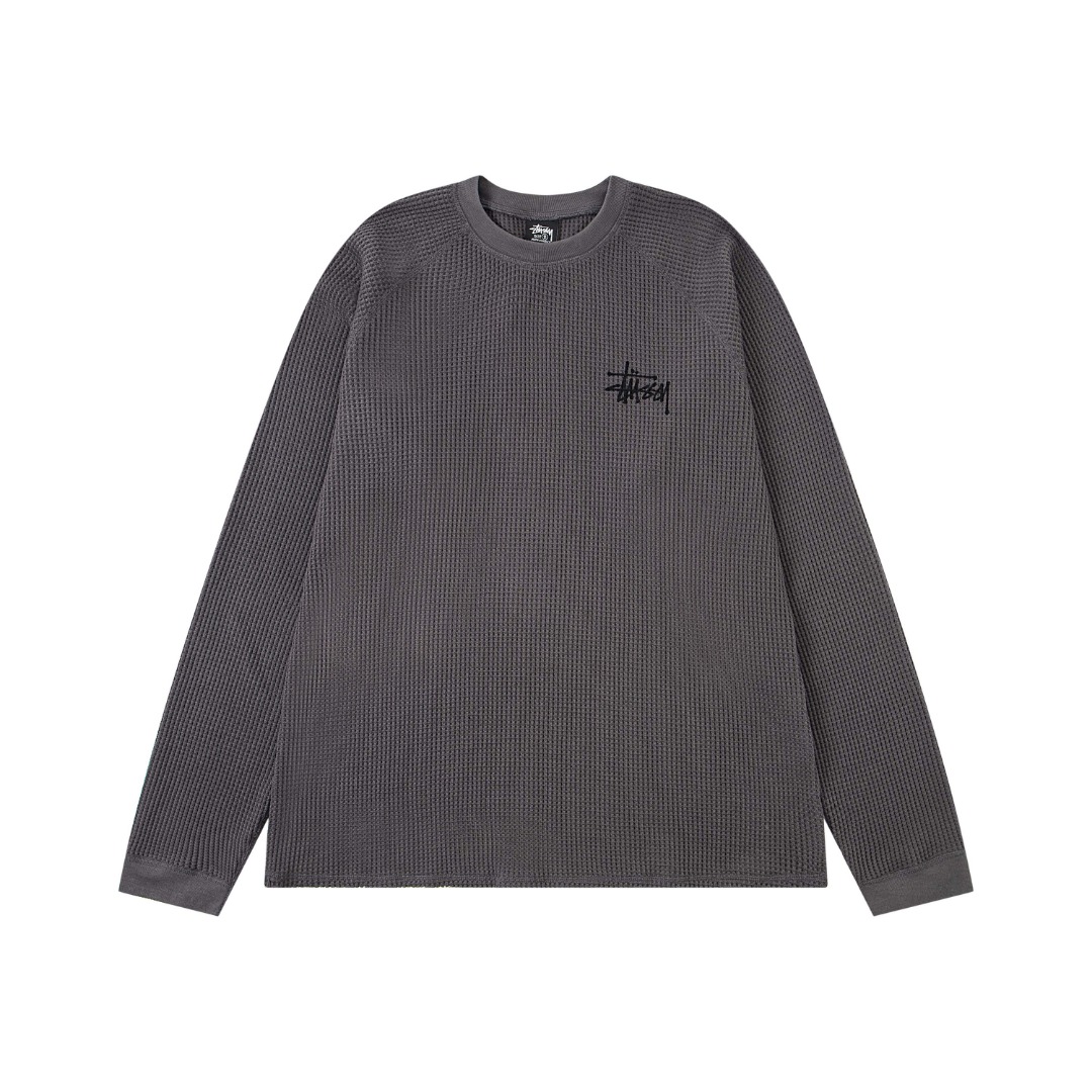 Stussy Waffle Logo Long Sleeve Tee Multicolor
