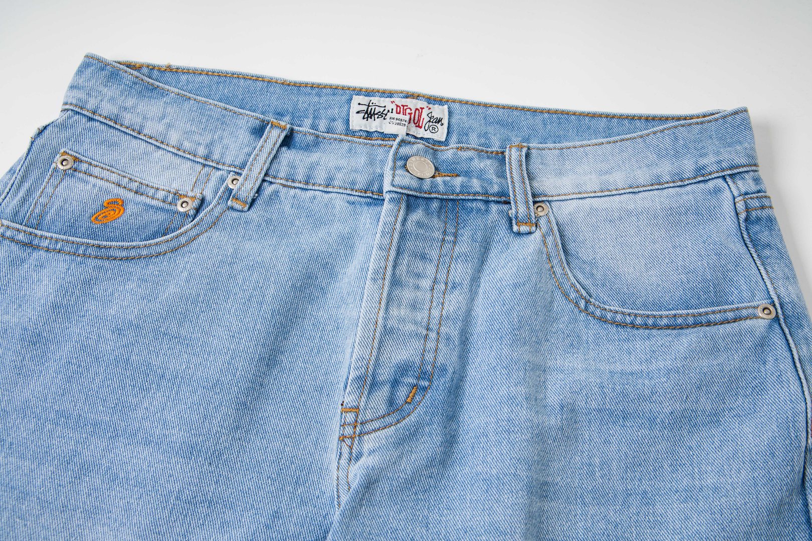 Stussy SS25 Big Ol' Jeans Light Blue