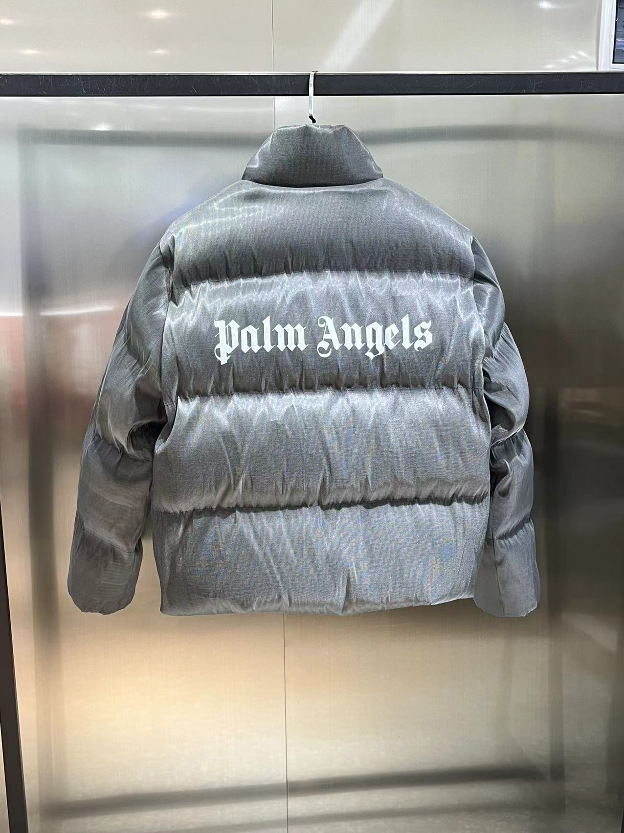 Moncler x Palm Angels Fiber Down Jacket Grey