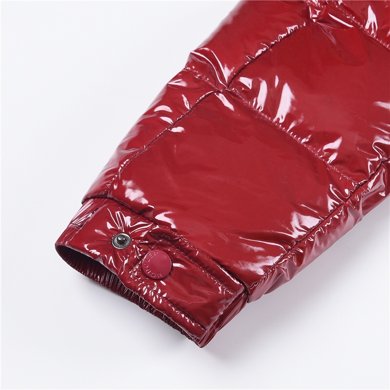 Moncler Maya Shiny Down Jacket Wine Red