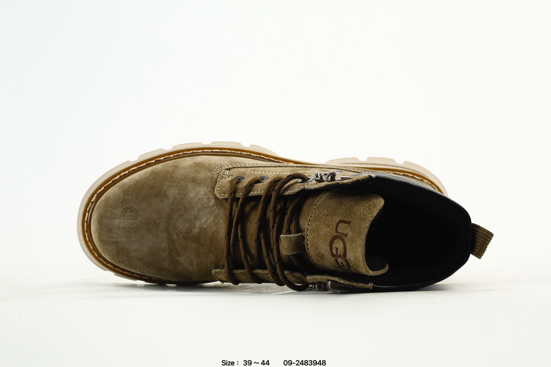 UGG Suede Platform Winter Boots Olive