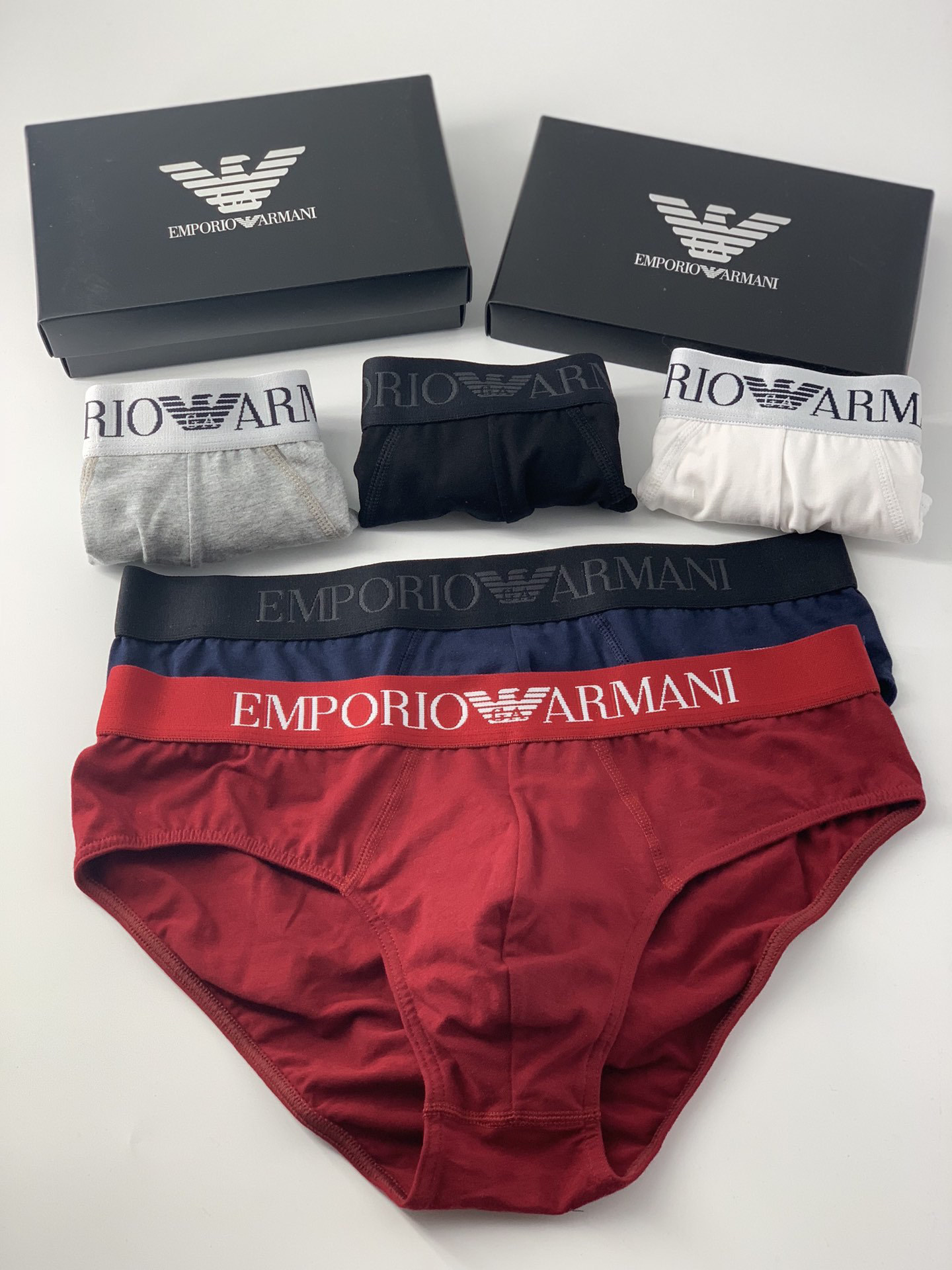 Emporio Armani Cotton Briefs 3-Pack Multicolor