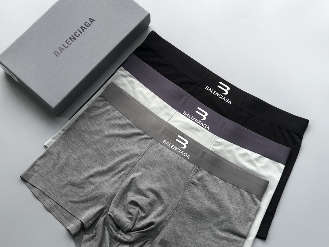 Balenciaga Modal Boxer Briefs 3-Pack Multicolor
